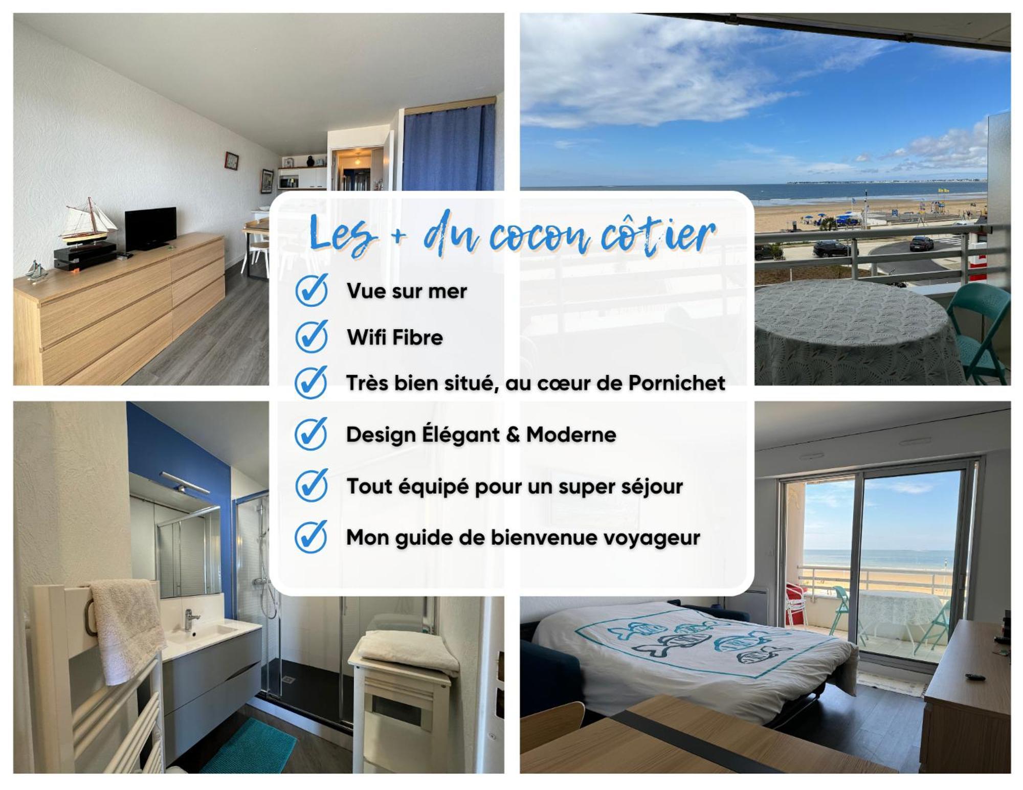 Cocon Cotier - Vue Sur Mer - Parking - Proche De La Thalasso - Terrasse Pornichet Exterior foto